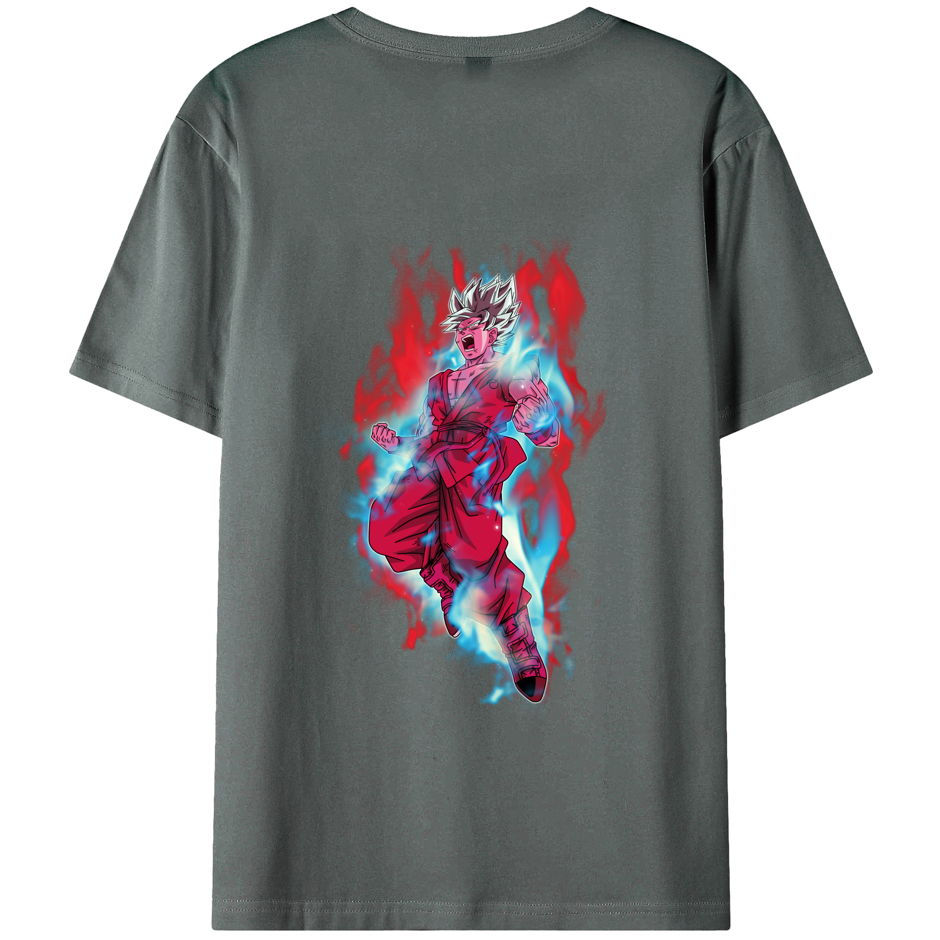 （画像用） ドラゴンボール 孫悟空（そん ごくう）Son Goku カカロット DRAGON BALL Kakarotto 綿100％ メンズ半袖Tシャツ（バックプリント） 通気性